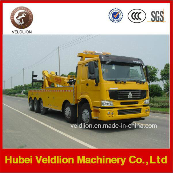 8X4 HOWO 60 Tons/60t/60ton/ Heavyduty Rotator Wrecker Towing Truck 