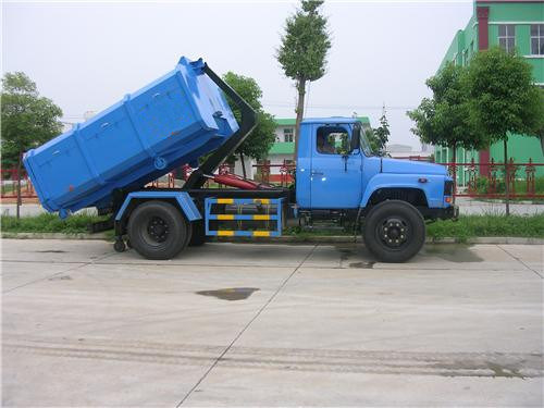Small Gasoline Roll on Roll off Garbage Truck for Refuse Collection 