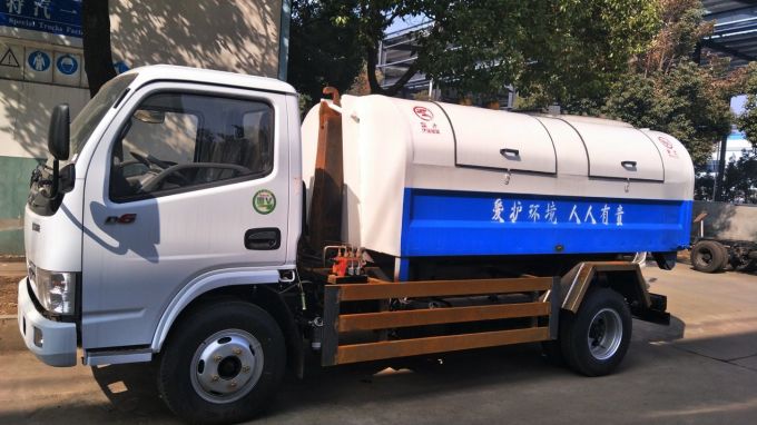 Dongfeng 4cbm 4X2 170HP Roll off Hook Lift Garbage Truck 