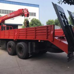 2 Axle 15 Tons Expandable Low Bed Truck Flatbed Lorry for Sale