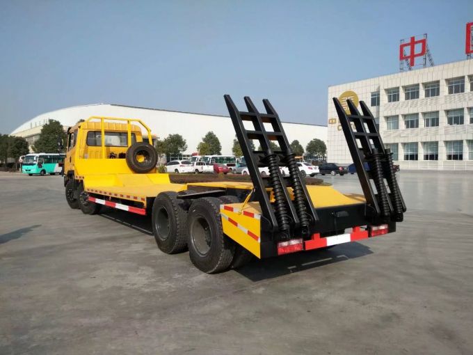 8X4 Tractor Head Excavator Transport 25 Tons Low Bed Truck Asphalt Paver Carrier Truck 