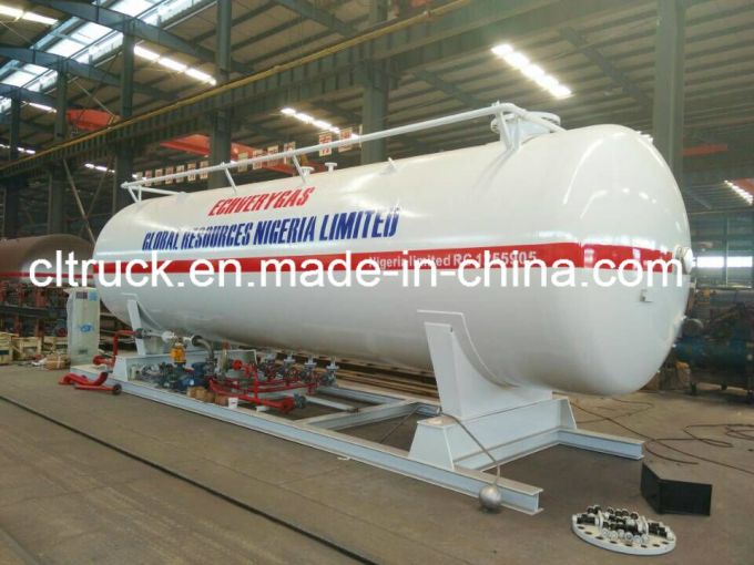 Factory 12.5 Tons 25 Cbm  Standard LPG Retail Skids Station for LPG Gas 