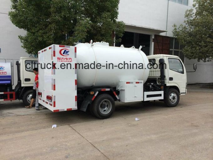 Factory  5500 Liters LPG Refilling Bobtail Truck for Cylinder and Hotel 