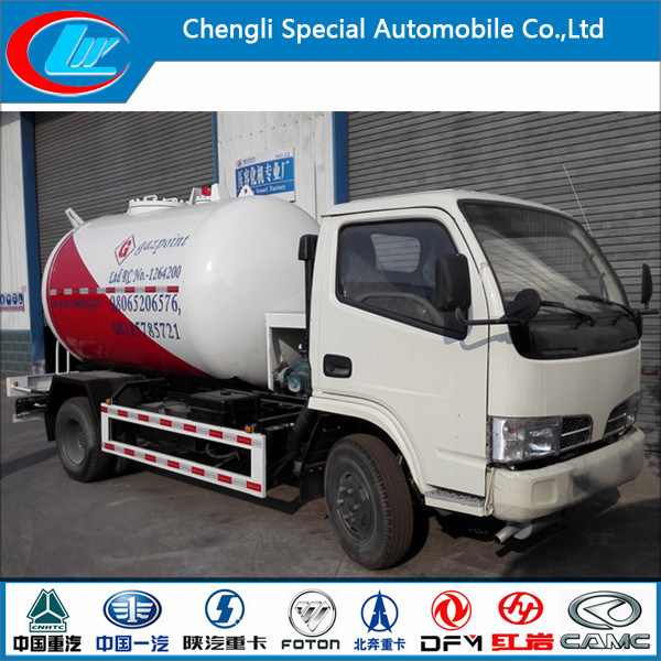 5000liter Bobtail 4*2 Mobile Small Cooking Gas Dispenser Truck 