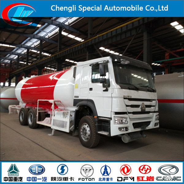 HOWO 6*4 336HP 24, 000liters LPG Dispenser Tank Truck for Sale 