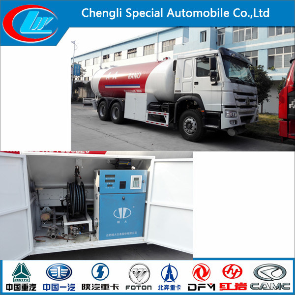 12ton Cooking Gas/Propane/LPG Mobile Gas Refilling Truck 