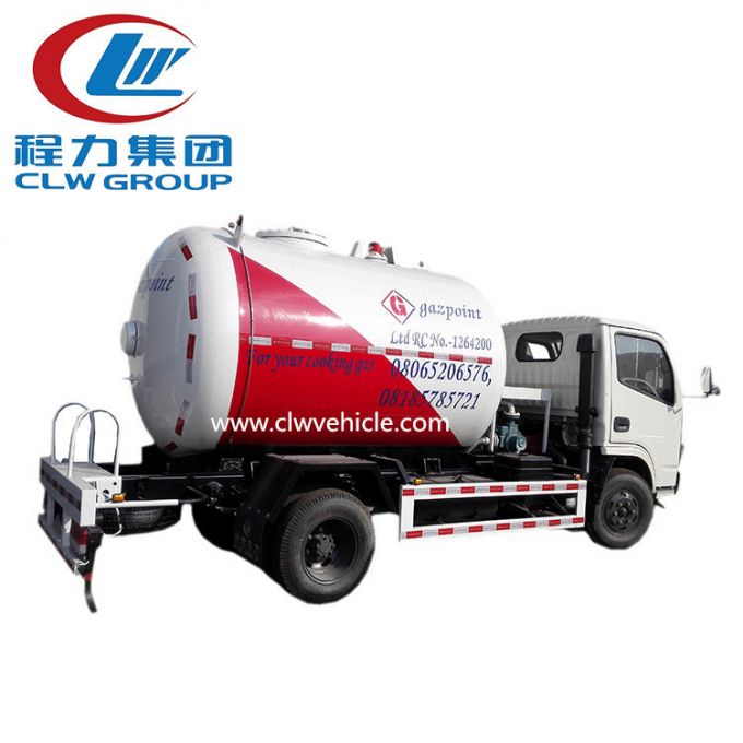 5cbm LPG Cooking Gas Dispensing Bobtail Truck 