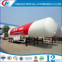 3 Axle 56cbm LPG Gas Semi Trailer for Sale