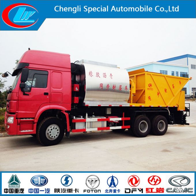 HOWO 6X4 200HP Rubber Asphalt Layer Truck 