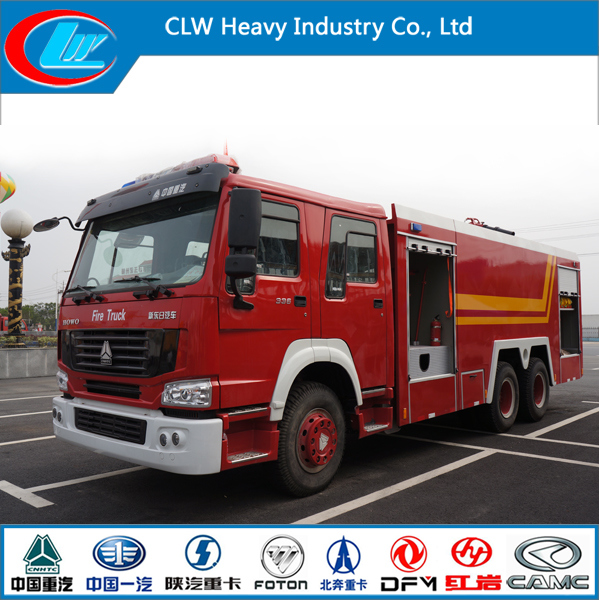 HOWO 10 Wheels 6X4 Water- Foam Fire Fighting Truck 