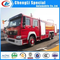 8000liters 10t 12ton Water Foam Tank HOWO Fire Fighting Truck for Sale