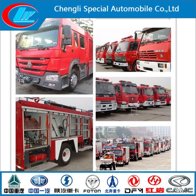 4X2 Fire Fighting Truck Dry Powder Foam Fire Truck 