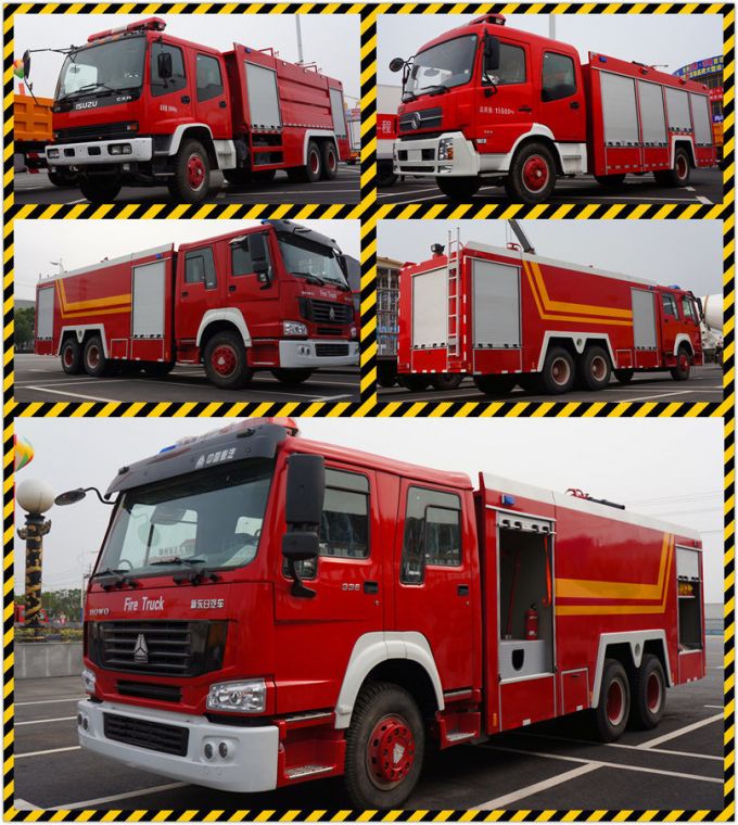 Isuzu Water Tank Fire Engine Truck HOWO Fire Fighting HOWO Water Foam Tank Fire Truck for Sale 