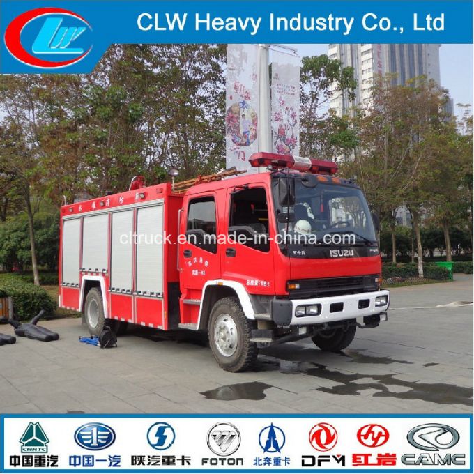 Isuzu New 4X2 Fire Fighting Water &Foam Fire Truck 