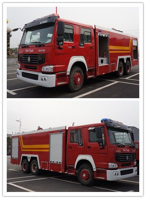 6*4 Heavy Duty Sinotruk HOWO Fire Fighting Trucks 