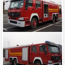 6*4 Heavy Duty Sinotruk HOWO Fire Fighting Trucks