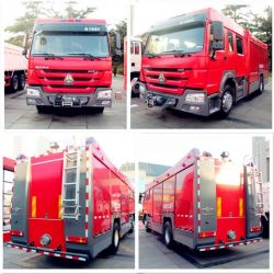 Good Quality Sinotruk HOWO Fire Truck Volume 5cbm-10m3, Fire Fighting Truck with Fire Extinguisher, 