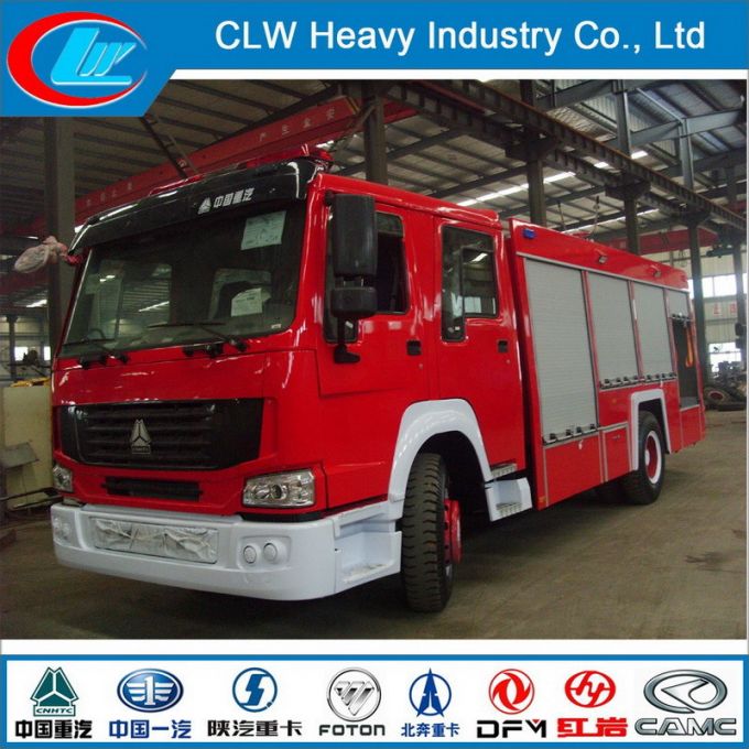 HOWO Fire Truck, Fire Fighting Truck with Fire Extinguisher, Fire Truck 