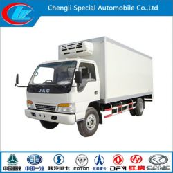 New Condition Mini JAC Mobile Kitchen Truck 3 Ton JAC Mini Refrigerated Van Truck Mini Frozen Truck