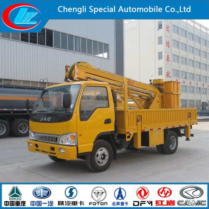 Good Quality JAC 4X2 16m High Platform Truck for Sale 