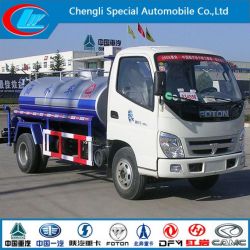 Foton 120HP 5000liter Mini Water Bowser Truck