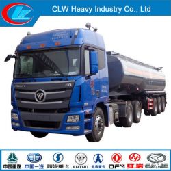 Foton 3 Axle Chemical Liquid Semi Trailer with Tractor