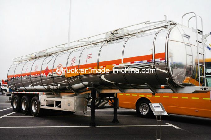 High Quality Plastic-Lined Trailer Chemical Liquid Semi Trailer 