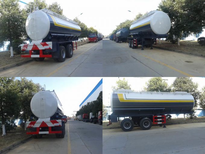 New Design 2 Axle Chemical Liquid Delievry Semi Trailer 