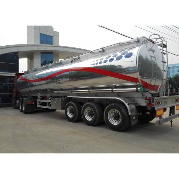 New 3 Axles 38 Cbm Chemical Liquid Tanker Semi Trailer for Sale 