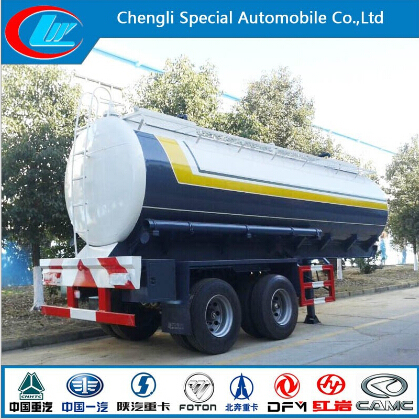 25 Ton 2 Axles Chemical Liquid Dangerous Cargo Semi- Trailer 