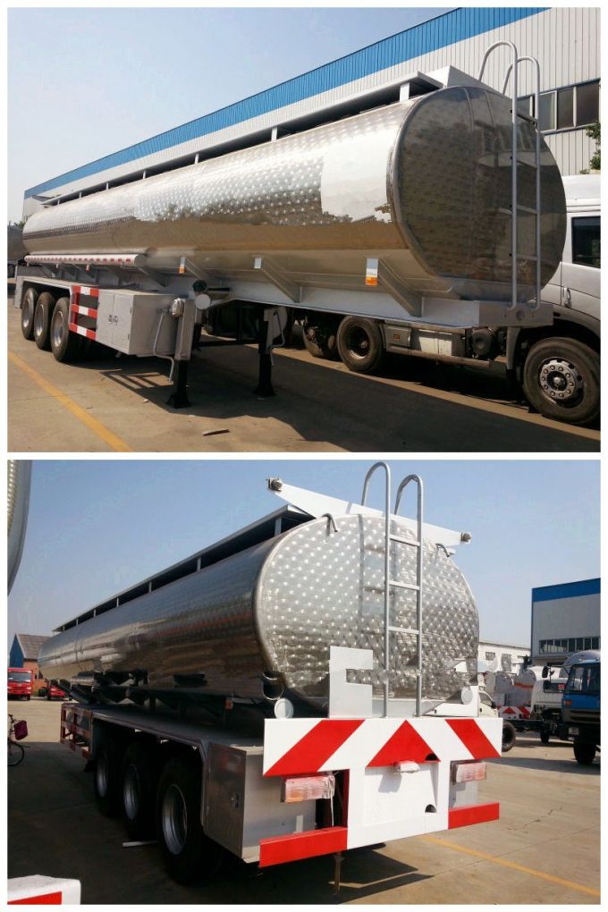 Factory 3 Axle Chemical Liquid Tanker Semi Trailer for Sale Images 1