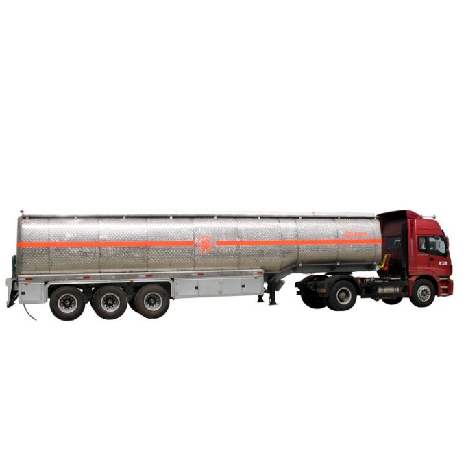 3 Axles Heavy Duty Chemical Liquid Transport Tank Truck Trailer 