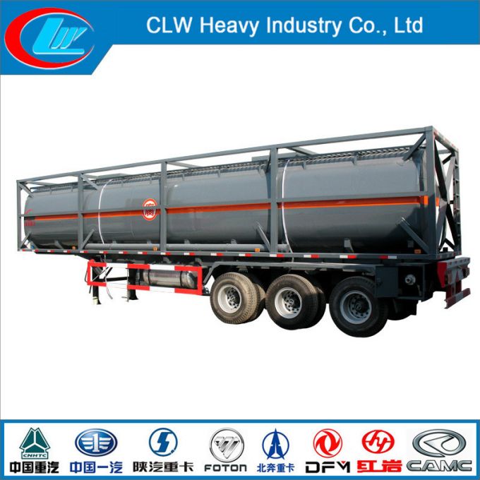 3 Axles Big Capacity Chemical Liquid Transport Semi Trailer 