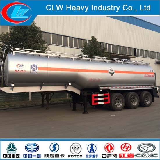 3 Axle 30cbm Chemical Liquid Tank Trailer 