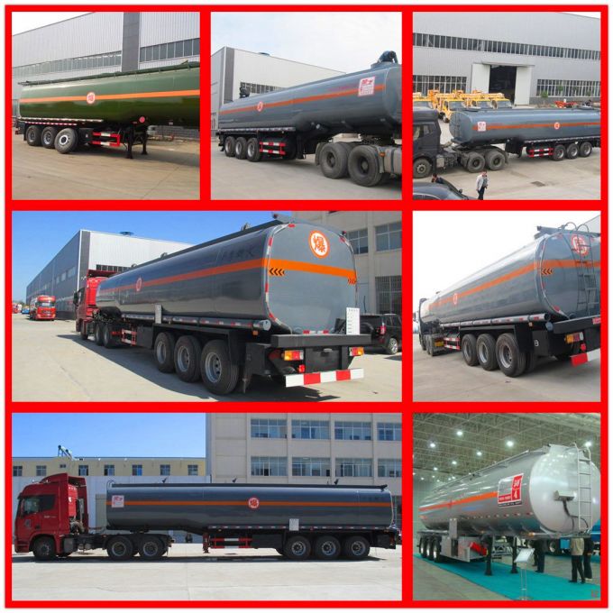 Chemical Liquid 40500liters 40cbm Semi Trailer for Sale Images 1