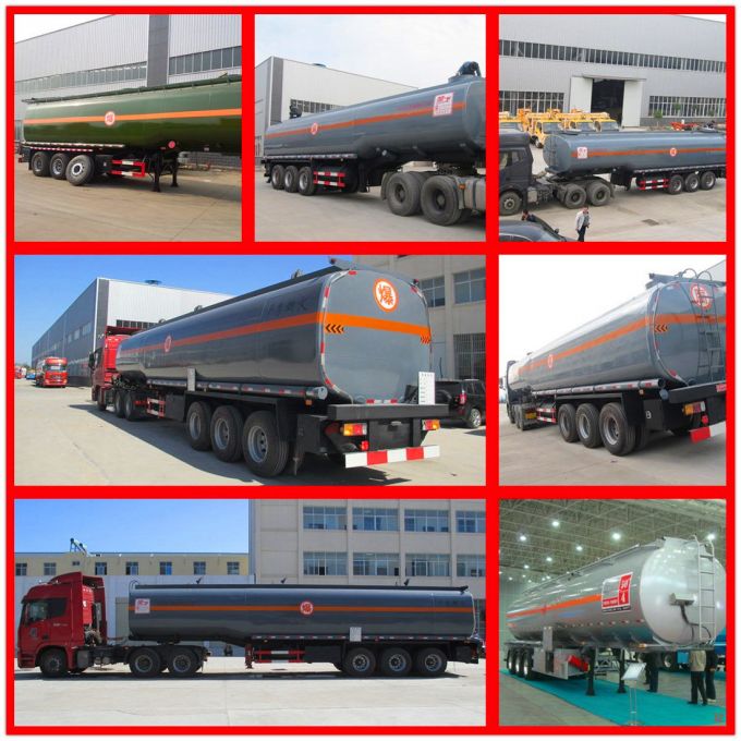 Chemical Liquid 40500liters 40cbm Semi Trailer for Sale 