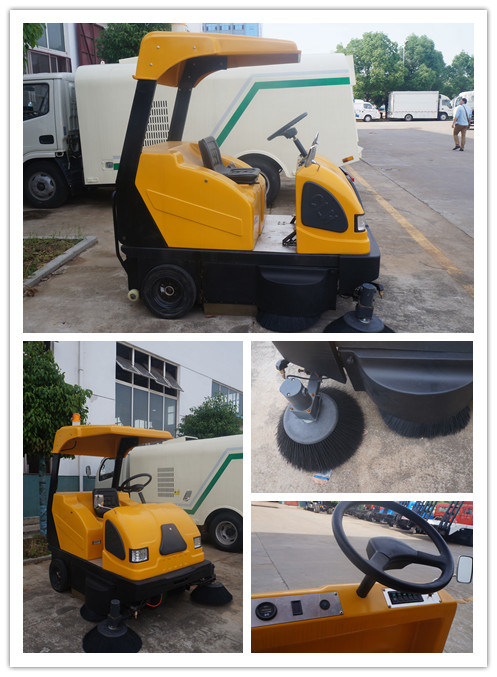 Mini Auto Electric City Sweeping Truck Images 1