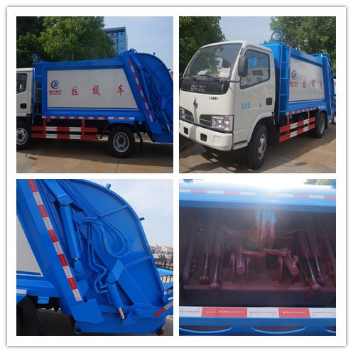 Dongfeng 6cbm New Compactor Small Garbage Truck 