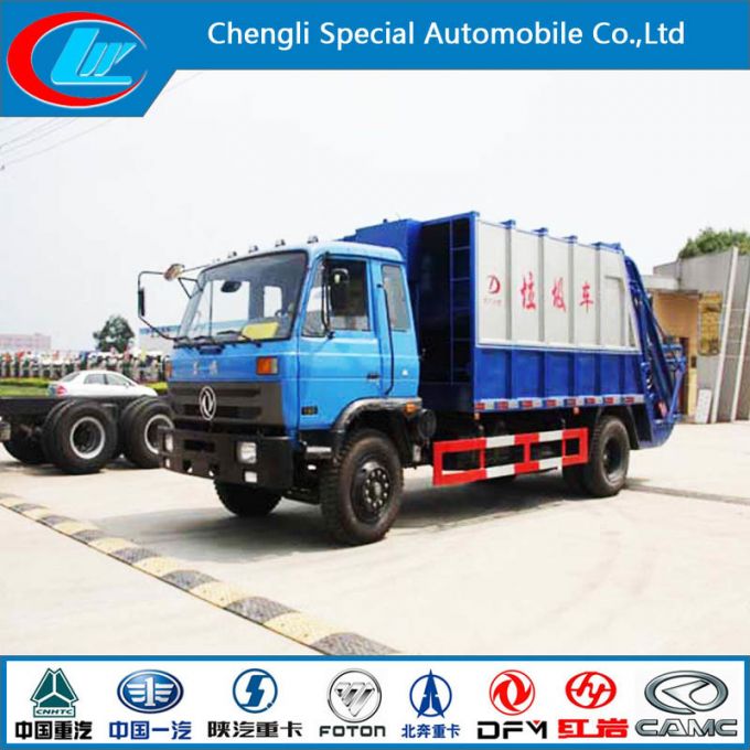 Garbage Truck Dongfeng with Q235 Carbon Steel CE Approved Images 1