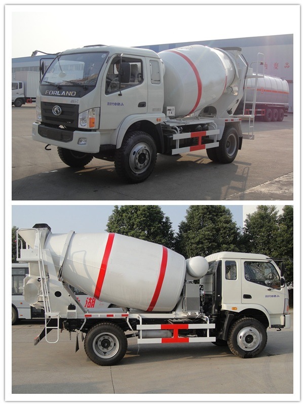 Foton 4X2 Small Concrete Mixer Truck Cement Mixer 
