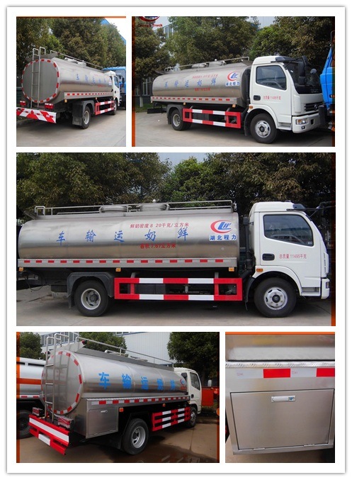 Dongfeng 8000 Liters 35000liters Milk Tank Truck 