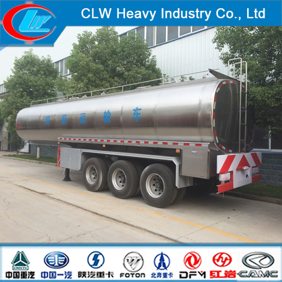 Heavy Duty 3 Axle 42000liters Insulted Milk Tank Semi Trailer 