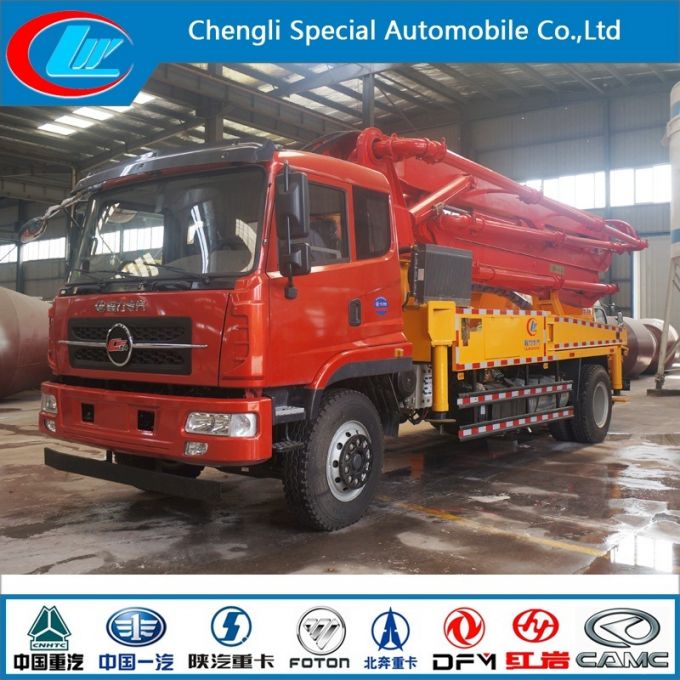 Factory Supply 28m Truck Mounted Concrete Boom Pump Truck 