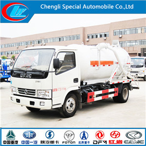 3cbm 5cbm 4X2 Dongfeng Vacuum Sewage Jetting Truck 