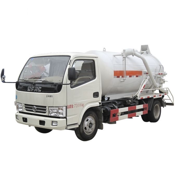 Dongfeng Vacuum Truck 4cbm Sewage Suction Truck 