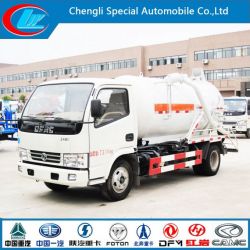 Dongfeng 4X2 4cbm Vacuum Sewage Suction Tank Truck