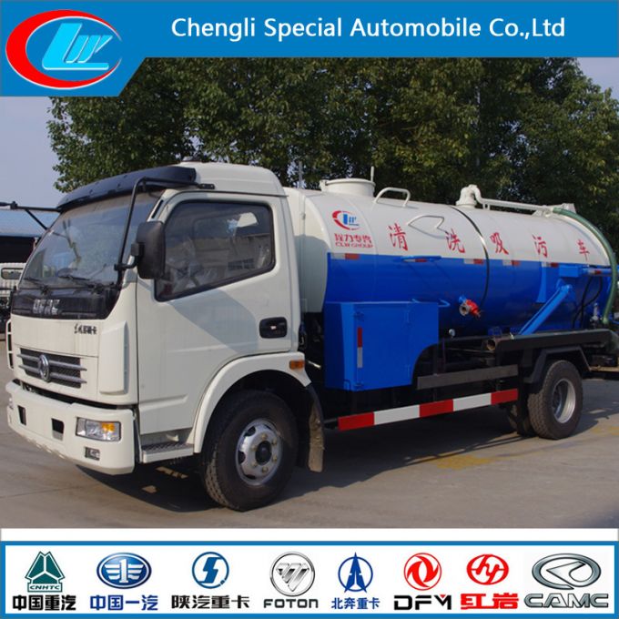 5cbm 4*2 Sewage Suction Truck Combined High Pressure Jetting and Vacuum Truck 