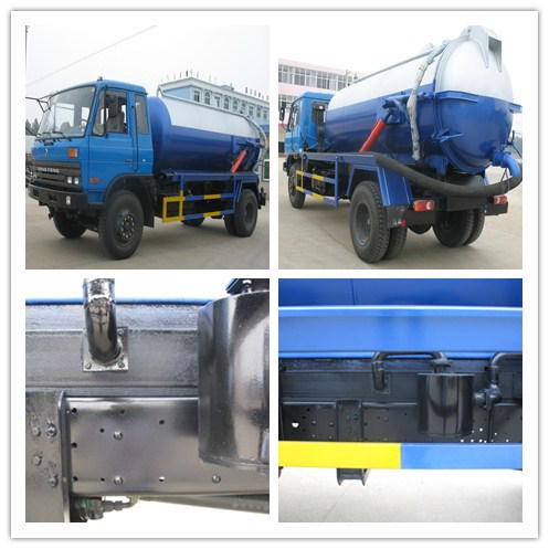 Dongfeng Sewage Vacuum Trucks LHD Sewage Sucking Truck 