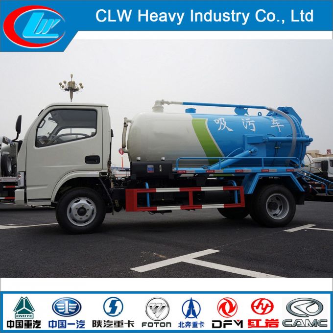 5cbm Vacuum Small Sewage Suction Truck Foe Waste Water, Sludge 