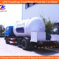 6 Wheeler 15000L LPG Tanker Truck 10m3 LPG Gas Filling Tanker Truck